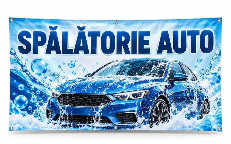 Banner pentru spălătorie auto
